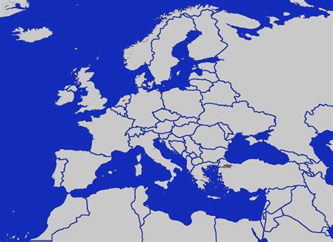 Blank Map Of Europe Map Of Europe Europe Map