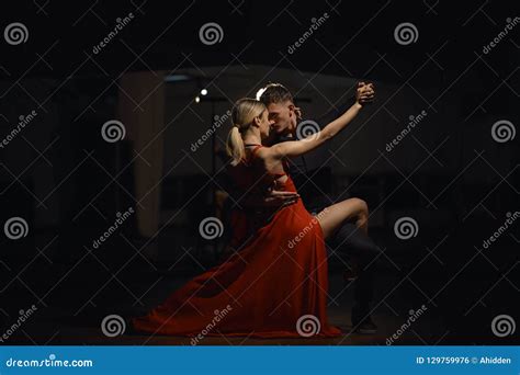 Beautiful Passionate Dancers Dancing Stock Photo Image Of Inlove Light
