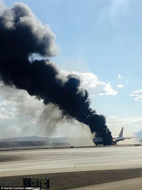 British Airways Boeing 777 200 Jet That Dramatically Caught Fire On The