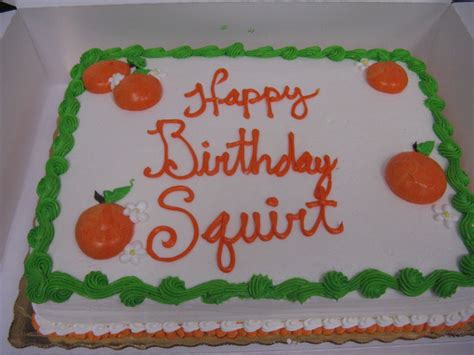 Happy Birthday Squirt Branch Happy Birthday Cake Desserts Happy