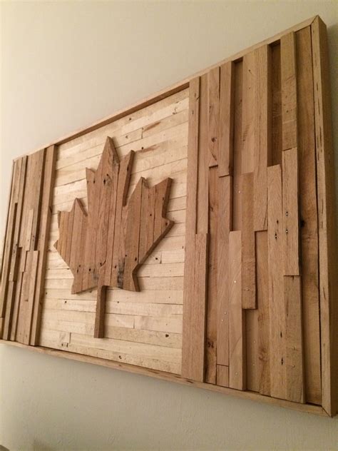 Canadian Flag Pallet Wood | Canadian decor, Canadian 