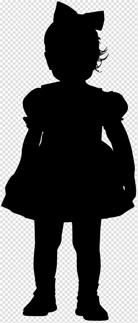 Silhouette Girl Little Girl Silhouette Transparent Background Png