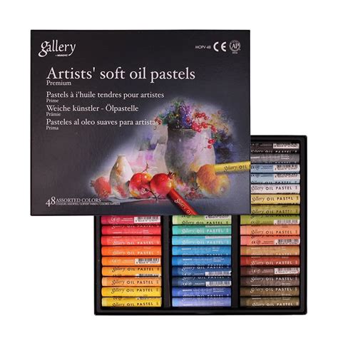 Mungyo Gallery Artists Soft Oil Pastels Set Of 48 Assorted Colors