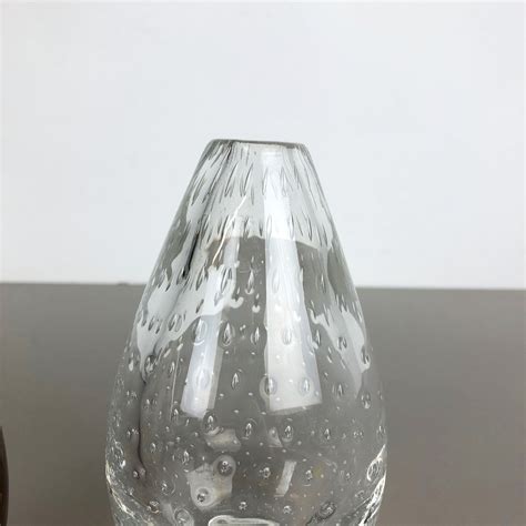 Set Of 2 Vintage Bubble Glass Vase By Hirschberg Design Market