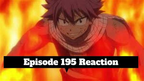 Fairy Tail Blind Reaction Episode 195 English Dub Review YouTube