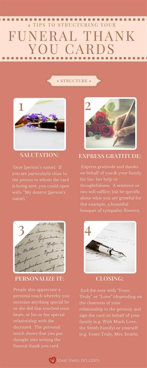 Thinking of what to write on the message card that accompanies the new baby flowers however can. 33+ Best Funeral Thank You Cards | Funeral thank you cards ...