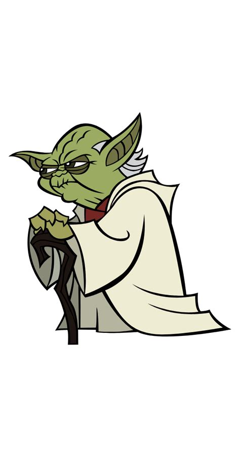 Star Wars Cartoon Yoda Sticker In 2023 Star Wars Stickers Star Wars