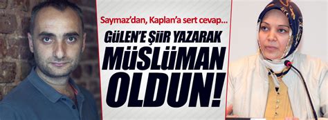 Gülen de görse bu güneşi, ahmet âbi de nâzım da. Saymaz'dan, Hilal Kaplan'a çok sert cevap