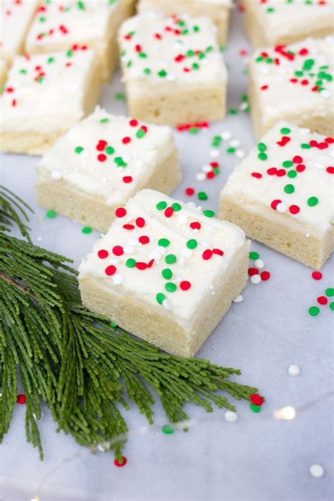 Christmas Sugar Cookie Bars With Cream Cheese Frosting Freutcake