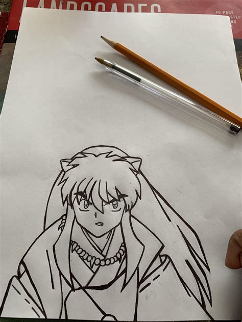 My Inuyasha Drawing I Want To Add Something Else To This Pic At The Top