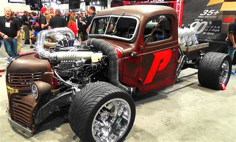 Rat Rod Diesel Flatbed Truck Six Pack Sema 2015 Scottiedtv