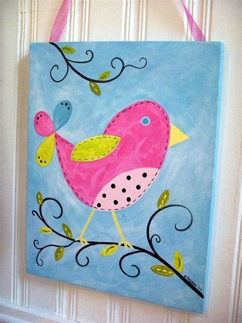 30 More Canvas Painting Ideas Birds Cute Birds And Canvases