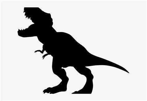 Tyrannosaurus Rex Clipart Silhouette - T Rex Silhouette Svg Transparent