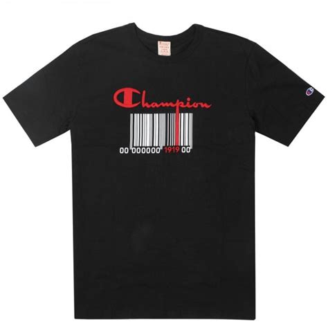 Customize your tshirt ai, eps & vector design. Champion Maxi T-shirt - Barcode Design - Mens Clothing ...