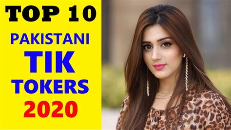 Top 10 Tiktok Stars Of Pakistan With Most Followers 2020 Youtube