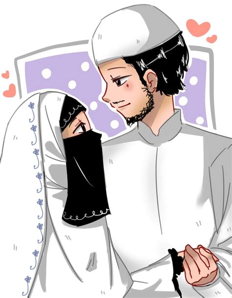 Halal Relationship Wedding Couple Cartoon Muslim Couples Anime Muslim