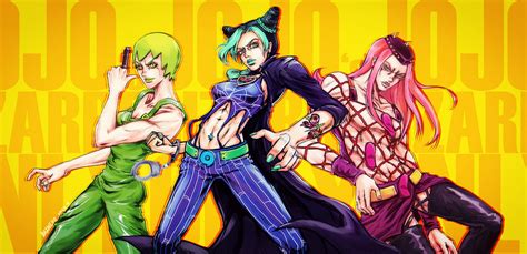 Kujo Jolyne Narciso Anasui And Foo Fighters Jojo No Kimyou Na Bouken