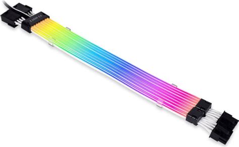 lian li strimer plus v2 6 8 pin pcie extension cable rgb illuminated pw8 pv2 starting from £