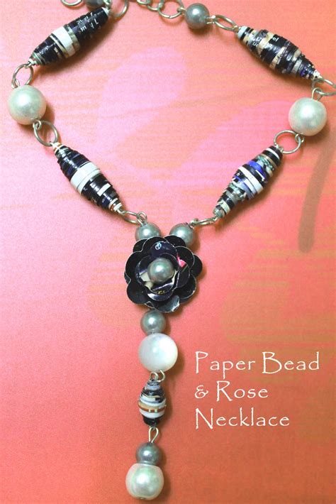 Paper Bead Rose Necklace Diy Jewels Of Sayuri