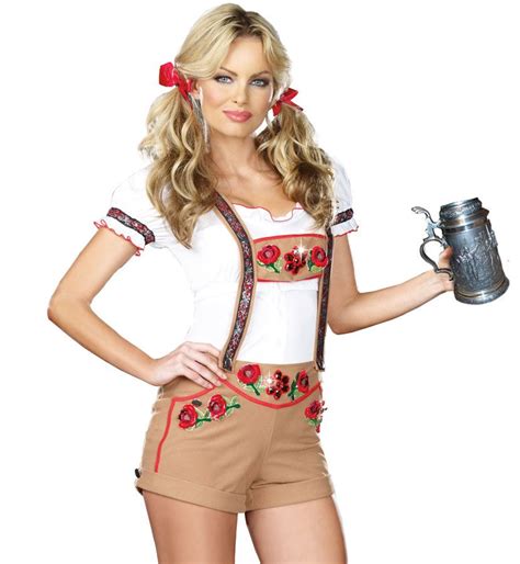 Womens Sexy Lederhosen Beer Girl German Costume Halloween Costumes