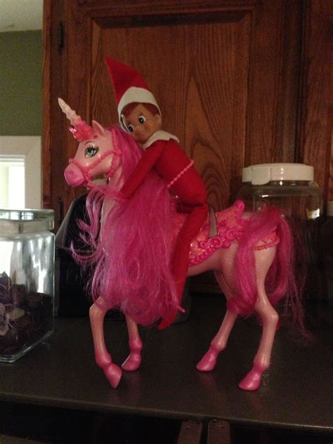 Riding A Unicorn Elf On The Shelf Pinterest
