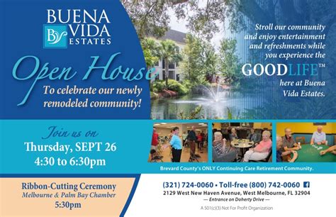 Open House At Buena Vida Estates One Senior Place