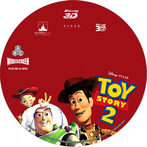 Toy Story 2 3d Blu Ray Custom Label Dvdcovercom