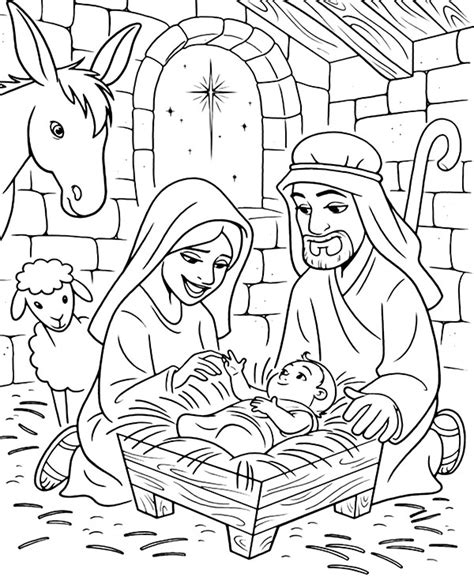 Coloring Page Jesus Is Born Christmas Coloring Page Jesus Coloring