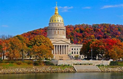 State Capitol Building Charleston West Virginia October Country