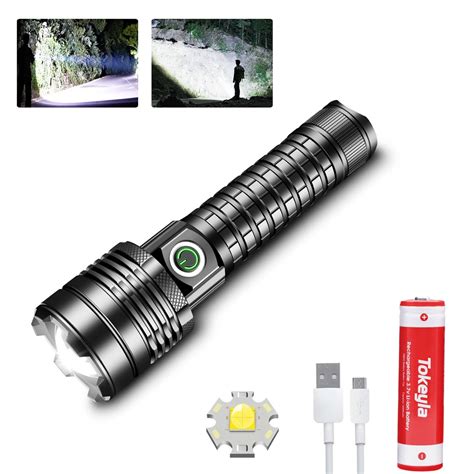 Rechargeable Led Flashlight 90000 High Lumens Powerful Super Bright