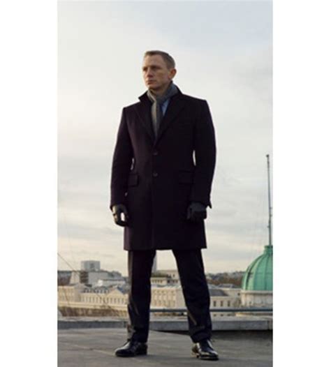 Coat James Bond Spectre Skyfall Trendy Fashion Style Daniel