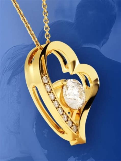 50th Wedding Anniversary Present For Wife Her Gold Pendant Necklace