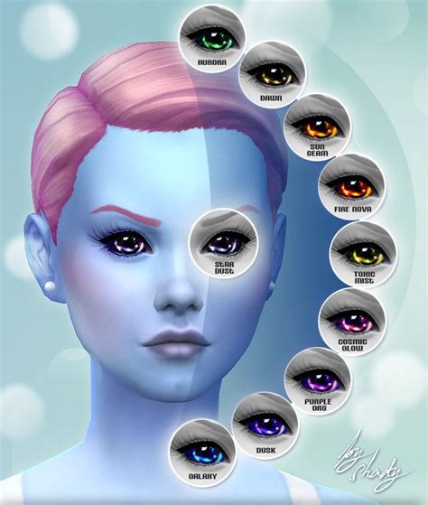Mod The Sims Not Of This World 10 Custom Alien Eyes Sims 4 Sims