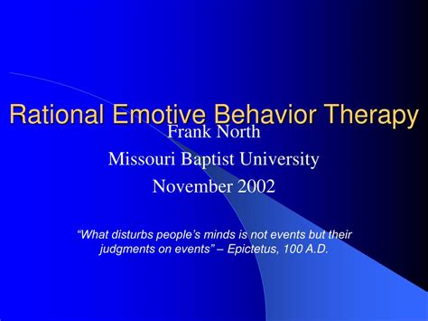 Ppt Rational Emotive Behavior Therapy Powerpoint Presentation Free