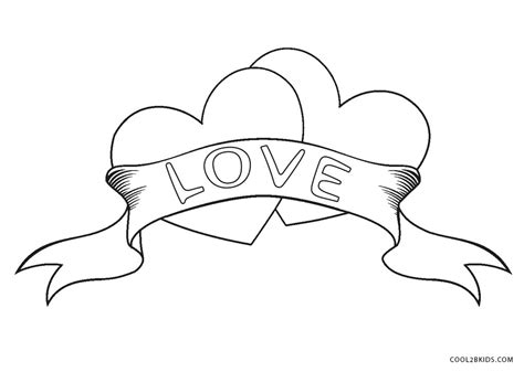 This heart coloring pages features the cupid's bow of love. Free Printable Heart Coloring Pages For Kids | Cool2bKids