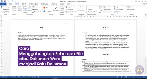 Cara Menggabungkan Beberapa File Atau Dokumen Word Menjadi Satu Dokumen