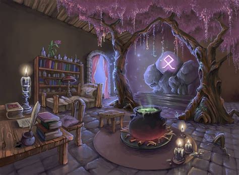 A Wizards Living Room By Kiichigo Princess On Deviantart Witch Room
