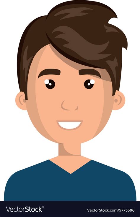 Young Male Cartoon Design Royalty Free Vector Image