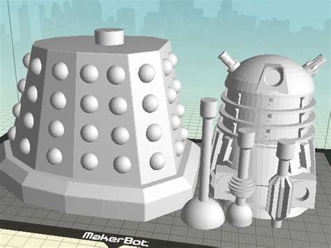 Large Dalek By Revk 3d Printing Dalek Print Design