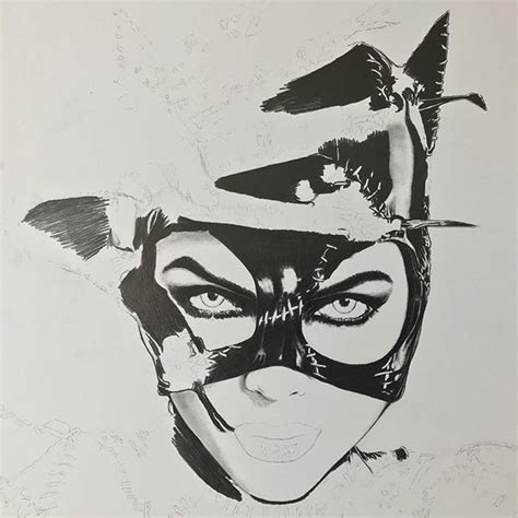 Catwoman Drawings In Pencil