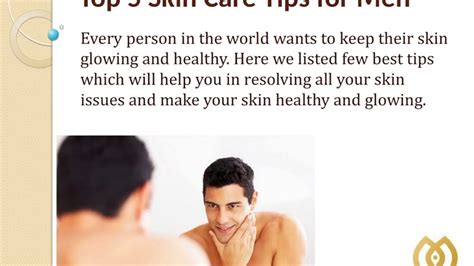 Best Skin Care Tips For Healthy And Glowing Skin For Men Youtube
