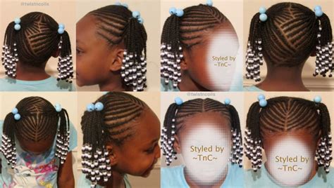 This is how i usually do it. Cute two ponytail zig zag braid hairstyle for kids ~TnC~ # ...