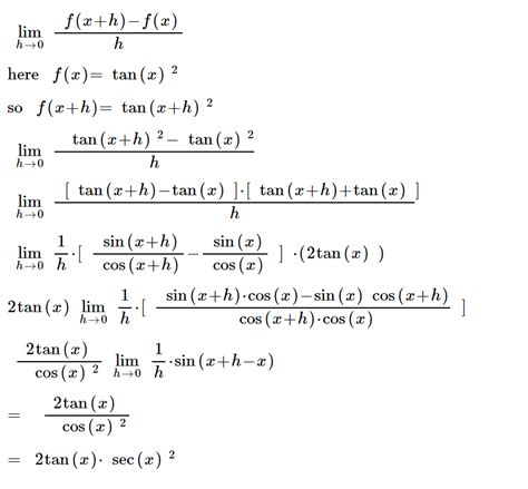 Derivative Of Sec X Tan X Derivative Graph Integral Formula And More