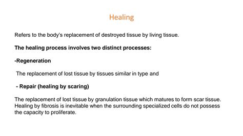 Solution Mechanism Of Tissue Regeneration Scar Formation And Fibrosis