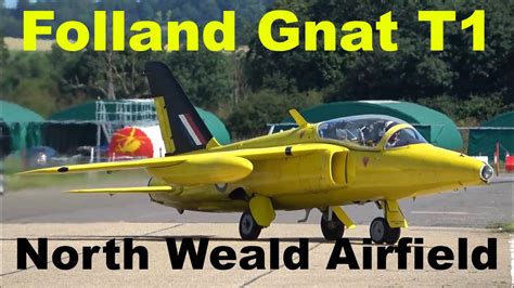 Folland Gnat T1 Jet Takeoff Low Pass And Landing G Mour Youtube