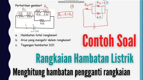 Fisika Kelas 12 Contoh Soal Rangkaian Listrik Dan Pembahasannya Youtube