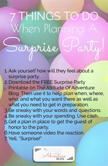 5 Things That Surprised Me About Planning A Surprise Party Surprise Party How To Plan Party