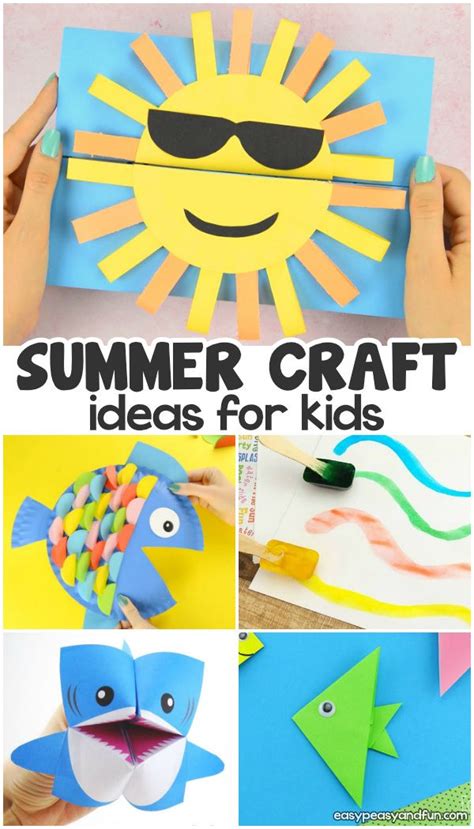 Summer Crafts Fun Summer Crafts Easy Arts And Crafts Summer Crafts