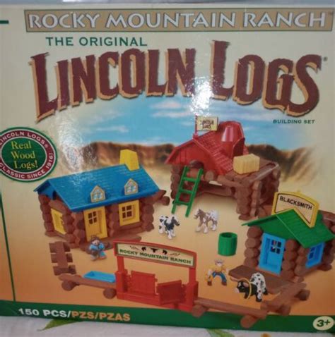Lincoln Logs Set Rocky Mountain Ranch Original 150 Pieces Year 2006