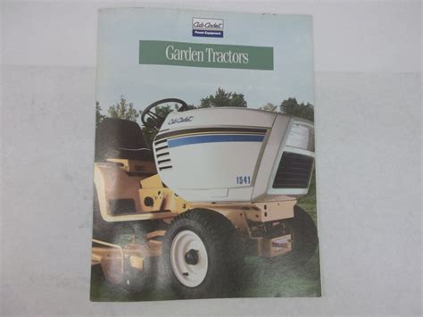 Cub Cadet Super Garden Tractors Sales Brochure 1782 1882 2082 2182 1860